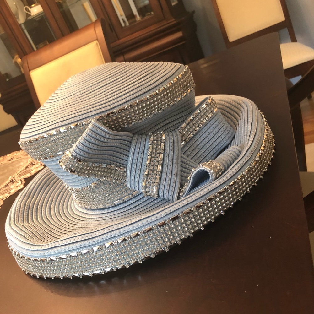Rhinestone women’s church hat